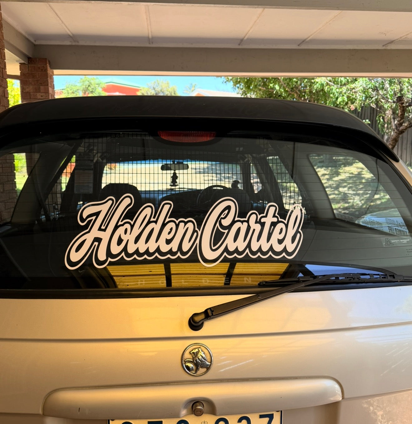 Holden Cartel Script Sticker Large
