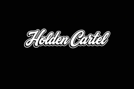 Holden Cartel Script Sticker Small